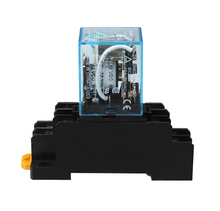 Load image into Gallery viewer, Power Relay With Din Rail Bracket (12V Coil, 10A 250VAC Contact)