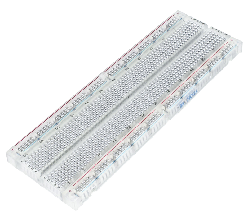Large Breadboard 830 Point Transparent