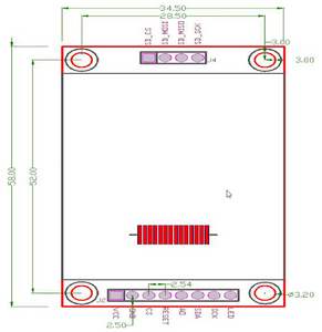 TFT Display for Arduino Dimensions