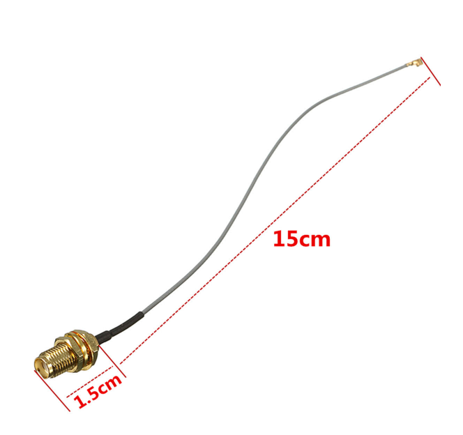 Female SMA to U.FL (IPEX) Connector (Pigtail)