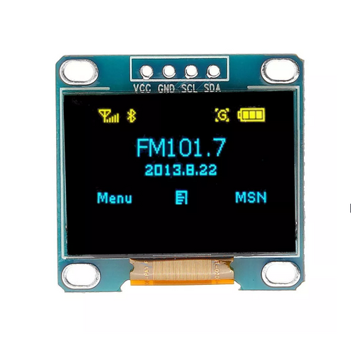 0.96" Yellow and Blue OLED display