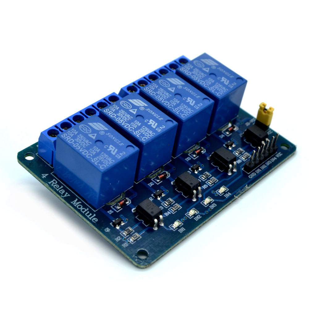 Relay Card 4 Channel (5V Coil) JvZ Digital Sourcing