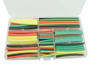 Heat shrink tubing kit various sizes and colours in nice container