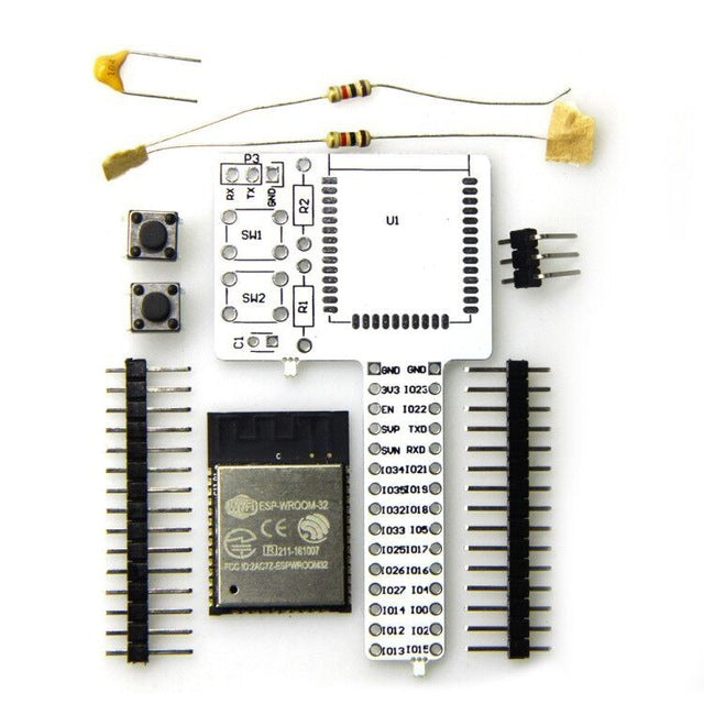 ESP32 Breadboard Version components