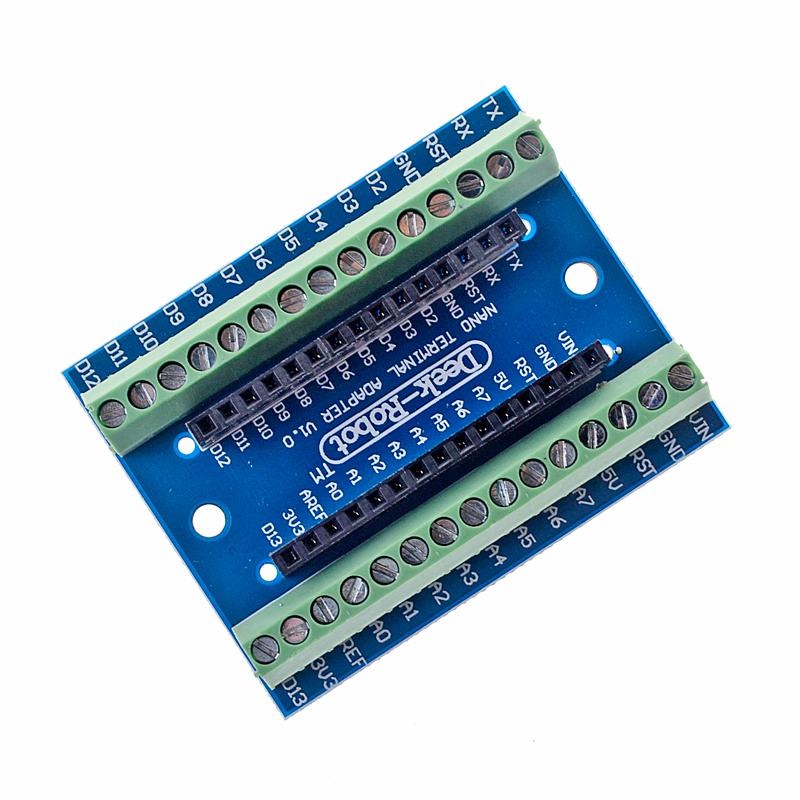 Arduino Nano expansion/breakout screw terminal board