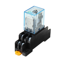 Load image into Gallery viewer, Power Relay With Din Rail Bracket (12V Coil, 10A 250VAC Contact)
