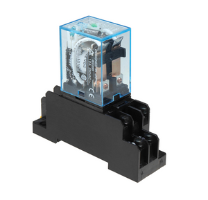 Power Relay With Din Rail Bracket (12V Coil, 10A 250VAC Contact)