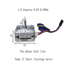 Load image into Gallery viewer, Short Fuselage Nema 17 stepper motor
