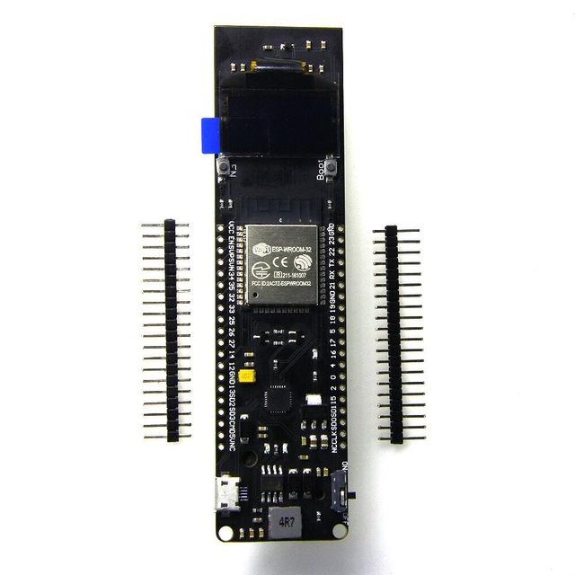 ESP32 WiFi + bluetooth + 18650 Battery Holder + 0.96 Inch OLED