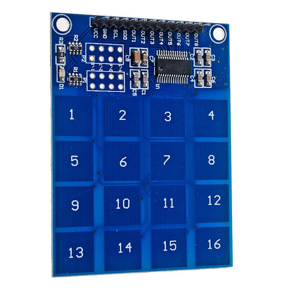 Capacitive Touch 16 Btn Keypad