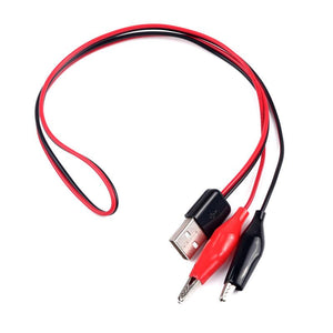 USB to crocodile clips cable