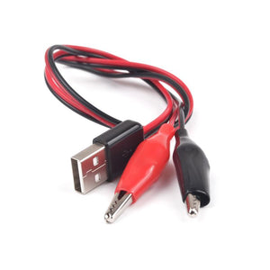 USB to crocodile clips cable