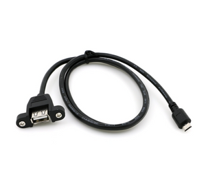 USB Micro to Panel Mount cable