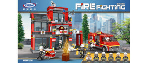 Building Blocks - Firefighter Head Quarters (Lego Compatible)