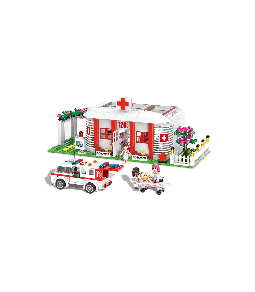 Building Blocks - Girl City Hospital (Lego Compatible)