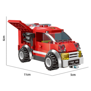 Building Blocks - Firefighter Van (Lego Compatible)